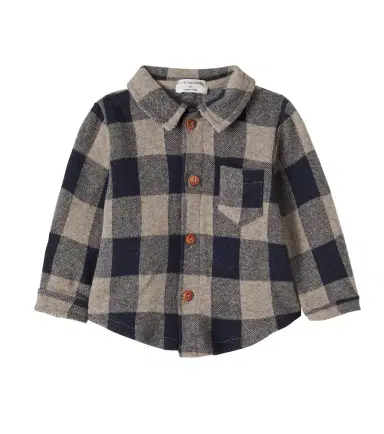 1 + in the Family Baby Modena checked flannel shirt | Thumbnail 1 1 + in the Family Baby Modena checked flannel shirt | Thumbnail 1