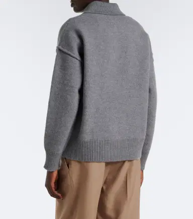 Ami Paris Ami de Coeur wool polo sweater | Thumbnail 3 Ami Paris Ami de Coeur wool polo sweater | Thumbnail 3