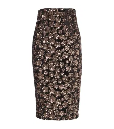 Max Mara Floral sequined midi skirt | Thumbnail 1 Max Mara Floral sequined midi skirt | Thumbnail 1