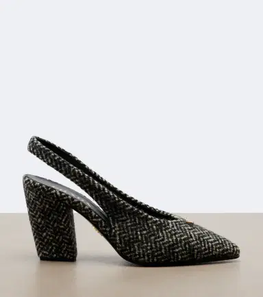Prada Herringbone slingback pumps | Thumbnail 2 Prada Herringbone slingback pumps | Thumbnail 2