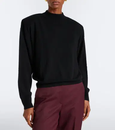 The Frankie Shop Rue wool-blend mockneck sweater | Thumbnail 2 The Frankie Shop Rue wool-blend mockneck sweater | Thumbnail 2