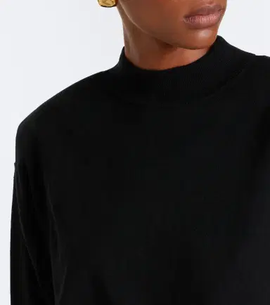 The Frankie Shop Rue wool-blend mockneck sweater | Thumbnail 3 The Frankie Shop Rue wool-blend mockneck sweater | Thumbnail 3