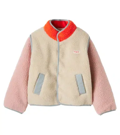 Tinycottons Colorblocked teddy jacket | Thumbnail 1 Tinycottons Colorblocked teddy jacket | Thumbnail 1