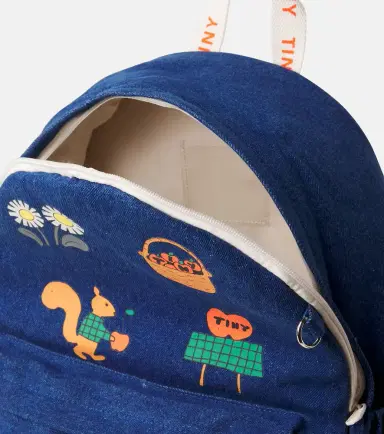 Tinycottons Tiny Apples printed denim backpack | Thumbnail 2 Tinycottons Tiny Apples printed denim backpack | Thumbnail 2