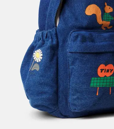 Tinycottons Tiny Apples printed denim backpack | Thumbnail 3 Tinycottons Tiny Apples printed denim backpack | Thumbnail 3