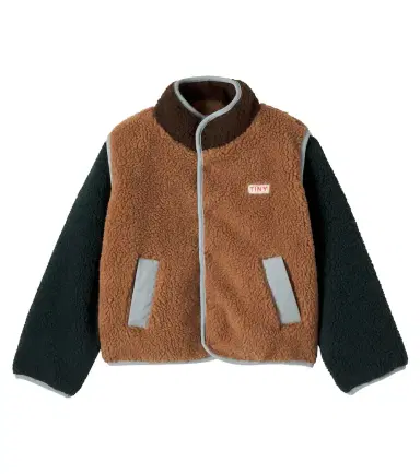 Tinycottons Colorblocked teddy jacket | Thumbnail 1 Tinycottons Colorblocked teddy jacket | Thumbnail 1