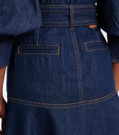 Zimmermann Belted denim midi skirt | Thumbnail 4 Zimmermann Belted denim midi skirt | Thumbnail 4