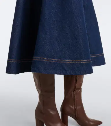Zimmermann Belted denim midi skirt | Thumbnail 6 Zimmermann Belted denim midi skirt | Thumbnail 6