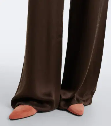 Zimmermann Belted pleated silk satin wide-leg pants | Thumbnail 6 Zimmermann Belted pleated silk satin wide-leg pants | Thumbnail 6