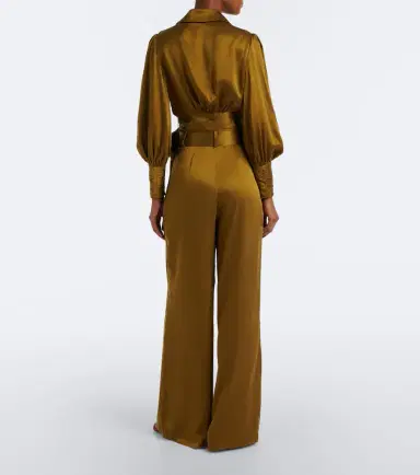 Zimmermann Belted pleated silk wide-leg pants | Thumbnail 4 Zimmermann Belted pleated silk wide-leg pants | Thumbnail 4