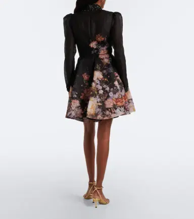 Zimmermann Valiant floral linen and silk minidress | Thumbnail 3 Zimmermann Valiant floral linen and silk minidress | Thumbnail 3
