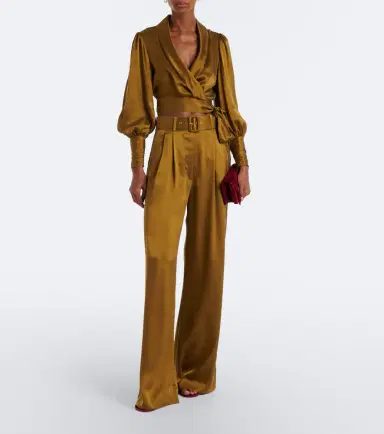 Zimmermann Silk satin wrap top | Thumbnail 6 Zimmermann Silk satin wrap top | Thumbnail 6