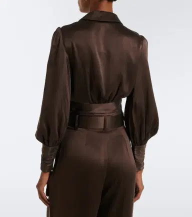 Zimmermann Silk satin wrap top | Thumbnail 2 Zimmermann Silk satin wrap top | Thumbnail 2