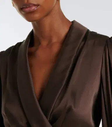 Zimmermann Silk satin wrap top | Thumbnail 4 Zimmermann Silk satin wrap top | Thumbnail 4