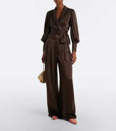 Zimmermann Silk satin wrap top | Thumbnail 6 Zimmermann Silk satin wrap top | Thumbnail 6