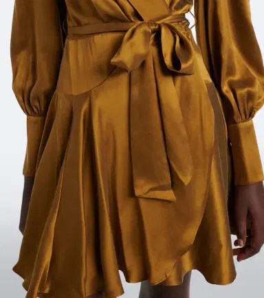 Zimmermann Silk satin wrap dress | Thumbnail 2 Zimmermann Silk satin wrap dress | Thumbnail 2