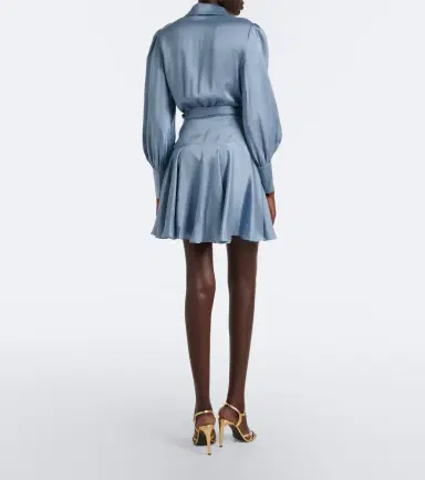 Zimmermann Silk satin wrap dress | Thumbnail 2 Zimmermann Silk satin wrap dress | Thumbnail 2