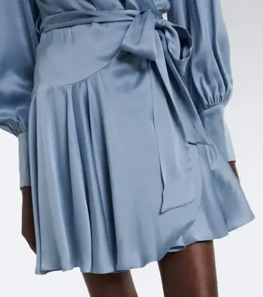 Zimmermann Silk satin wrap dress | Thumbnail 3 Zimmermann Silk satin wrap dress | Thumbnail 3