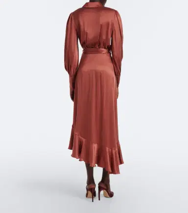 Zimmermann Silk satin wrap dress | Thumbnail 5 Zimmermann Silk satin wrap dress | Thumbnail 5