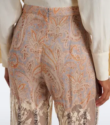 Zimmermann Valiant paneled silk and lace flared pants | Thumbnail 6 Zimmermann Valiant paneled silk and lace flared pants | Thumbnail 6