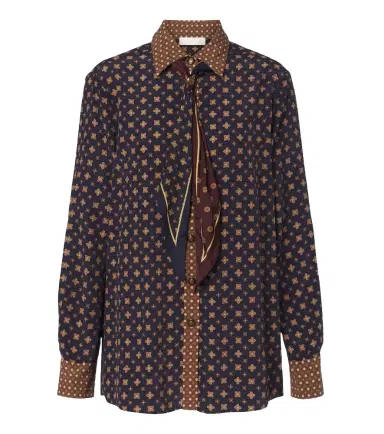 Zimmermann Printed tie-neck blouse | Thumbnail 1 Zimmermann Printed tie-neck blouse | Thumbnail 1