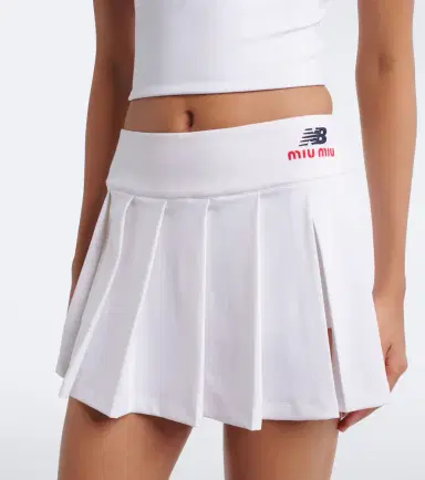 Miu Miu x New Balance pleated jersey miniskirt | Thumbnail 4 Miu Miu x New Balance pleated jersey miniskirt | Thumbnail 4