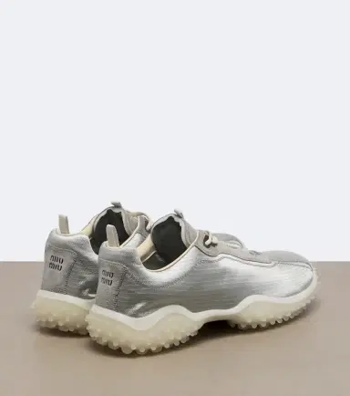 Miu Miu Bubble suede-trimmed sneakers | Thumbnail 4 Miu Miu Bubble suede-trimmed sneakers | Thumbnail 4
