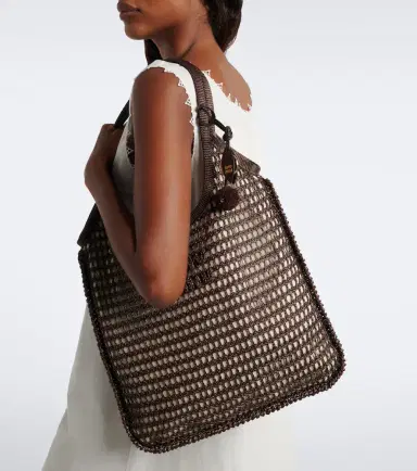 Miu Miu Ivy crochet raffia-effect shopper | Thumbnail 7 Miu Miu Ivy crochet raffia-effect shopper | Thumbnail 7