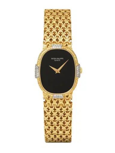 Stephanie Windsor + Patek Philippe Vintage 1980s Ellipse Hand-wound 18-karat Gold Diamond Watch, Ref. 4307/1 (6.75'' Wrist) | Thumbnail 1 Stephanie Windsor + Patek Philippe Vintage 1980s Ellipse Hand-wound 18-karat Gold Diamond Watch, Ref. 4307/1 (6.75'' Wrist) | Thumbnail 1