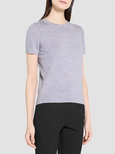 Theory Women's Basic Merino Wool T-Shirt | Thumbnail 4 Theory Women's Basic Merino Wool T-Shirt | Thumbnail 4