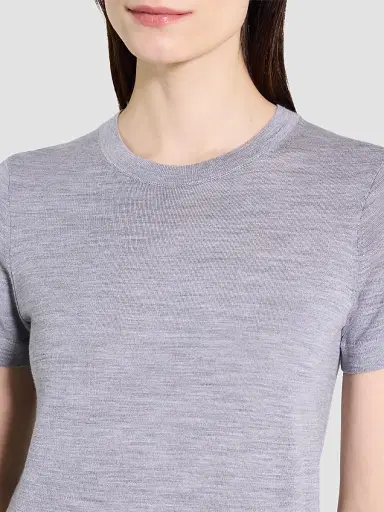 Theory Women's Basic Merino Wool T-Shirt | Thumbnail 6 Theory Women's Basic Merino Wool T-Shirt | Thumbnail 6