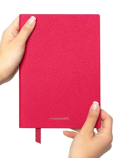 MAISON de SABRÉ Leather Notebook - Shibuya Fuchsia | Thumbnail 3 MAISON de SABRÉ Leather Notebook - Shibuya Fuchsia | Thumbnail 3