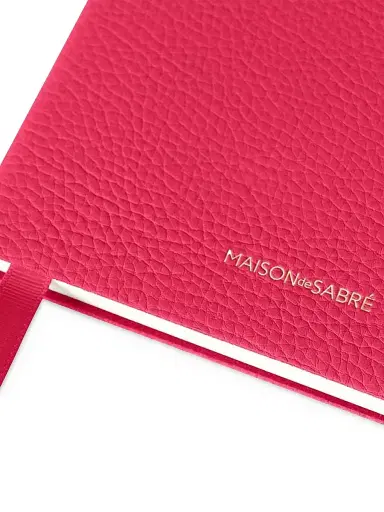 MAISON de SABRÉ Leather Notebook - Shibuya Fuchsia | Thumbnail 4 MAISON de SABRÉ Leather Notebook - Shibuya Fuchsia | Thumbnail 4