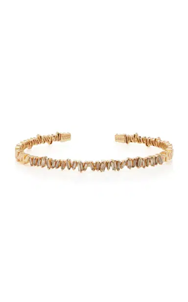 Suzanne Kalan 18kr Classic Champagne Diamond Bangle Bracelet | Thumbnail 1 Suzanne Kalan 18kr Classic Champagne Diamond Bangle Bracelet | Thumbnail 1