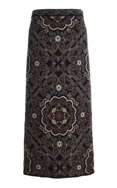 Cara Cara Clara Wool-Cotton Maxi Skirt | Thumbnail 1 Cara Cara Clara Wool-Cotton Maxi Skirt | Thumbnail 1