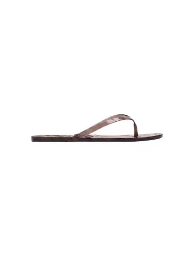 Black Suede Studio Women's Crystal PVC Flip Flops - Brown Zebra Pvc - Size 11 | Thumbnail 1 Black Suede Studio Women's Crystal PVC Flip Flops - Brown Zebra Pvc - Size 11 | Thumbnail 1