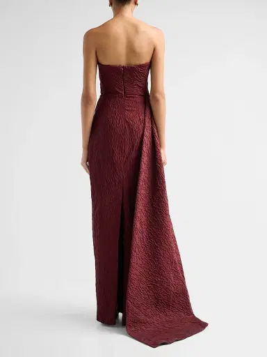 Monique Lhuillier Women's Textured Strapless Column Gown - Chrome Multi | Thumbnail 3 Monique Lhuillier Women's Textured Strapless Column Gown - Chrome Multi | Thumbnail 3
