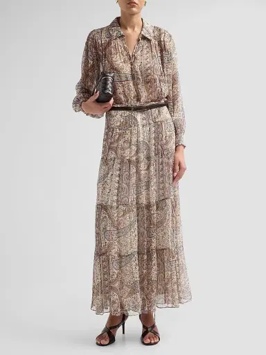 ba & sh Women's Cleo Paisley Print Shirt - Bleu | Thumbnail 2 ba & sh Women's Cleo Paisley Print Shirt - Bleu | Thumbnail 2