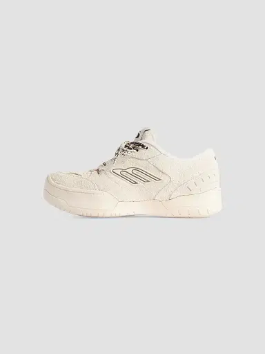 Balenciaga Women's Hamptons Suede Platform Sneakers - Beige Black | Thumbnail 6 Balenciaga Women's Hamptons Suede Platform Sneakers - Beige Black | Thumbnail 6