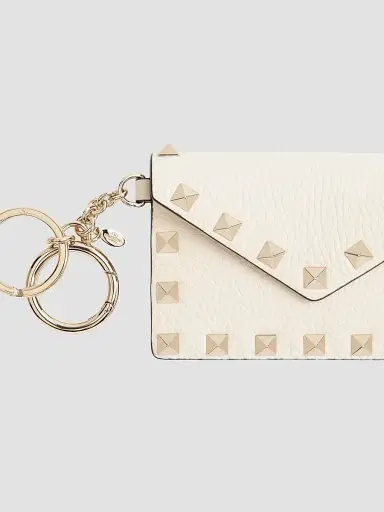 Valentino Garavani Women's Rockstud Charm in Grainy Calfskin - | Thumbnail 3 Valentino Garavani Women's Rockstud Charm in Grainy Calfskin - | Thumbnail 3