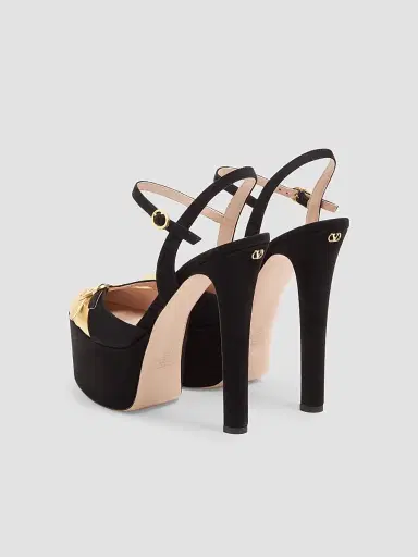 Valentino Garavani Women's Crasher Platform 145MM Pumps in Suede | Thumbnail 4 Valentino Garavani Women's Crasher Platform 145MM Pumps in Suede | Thumbnail 4