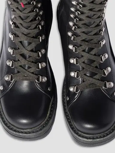 Miu Miu Women's Leather Boots - Black | Thumbnail 2 Miu Miu Women's Leather Boots - Black | Thumbnail 2