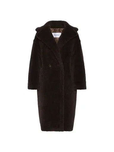 Max Mara Women's Teddy Bear Icon Coat in Alpaca and Wool - Dark Brown | Thumbnail 1 Max Mara Women's Teddy Bear Icon Coat in Alpaca and Wool - Dark Brown | Thumbnail 1