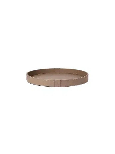 Brunello Cucinelli Wooden Large Tray with Leather Cover | Thumbnail 1 Brunello Cucinelli Wooden Large Tray with Leather Cover | Thumbnail 1