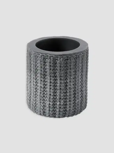 Brunello Cucinelli Small Wax Lantern with English Rib Knit Effect | Thumbnail 3 Brunello Cucinelli Small Wax Lantern with English Rib Knit Effect | Thumbnail 3