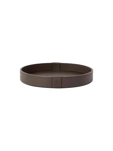 Brunello Cucinelli Small Wooden Tray with Leather Cover | Thumbnail 1 Brunello Cucinelli Small Wooden Tray with Leather Cover | Thumbnail 1