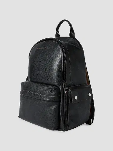 Brunello Cucinelli Men's Grained Calfskin Travel Backpack | Thumbnail 4 Brunello Cucinelli Men's Grained Calfskin Travel Backpack | Thumbnail 4