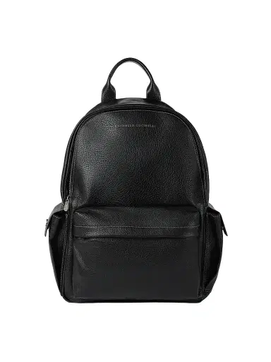 Brunello Cucinelli Men's Grained Calfskin Travel Backpack | Thumbnail 1 Brunello Cucinelli Men's Grained Calfskin Travel Backpack | Thumbnail 1