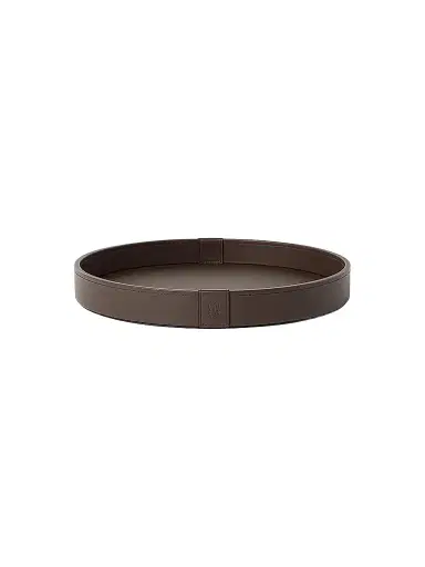 Brunello Cucinelli Wooden Tray with Leather Cover | Thumbnail 1 Brunello Cucinelli Wooden Tray with Leather Cover | Thumbnail 1
