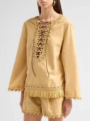 Zimmermann Women's Mahon Tunic Top | Thumbnail 4 Zimmermann Women's Mahon Tunic Top | Thumbnail 4